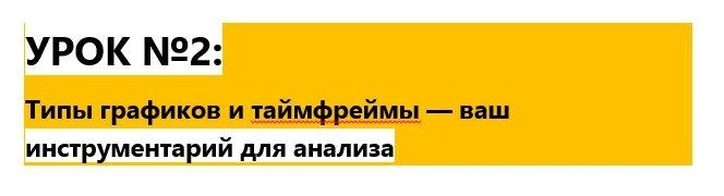 📚 УРОК №2: Типы графиков и таймфреймы — ваш инструментарий для анализа
