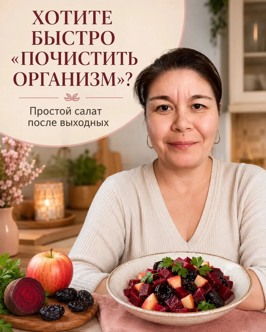 Хотите быстро «почистить организм» после выходных? Попробуйте этот простой салат

Девчата, я тут на 