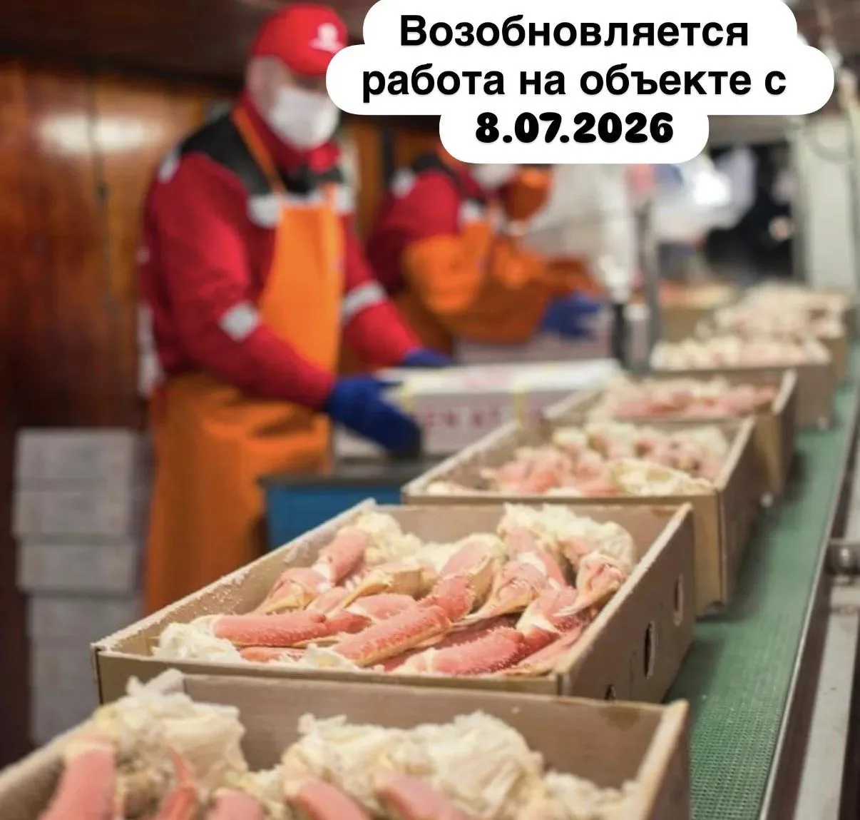 ✅ ПРОИЗВОДСТВО КРАБОВ ВЕЛИКИЙ НОВГОРОД (✔️ставка 4️⃣0️⃣0️⃣0️⃣ руб ✔️питание 2 раза)

🚀 СТАРТ 08.07 