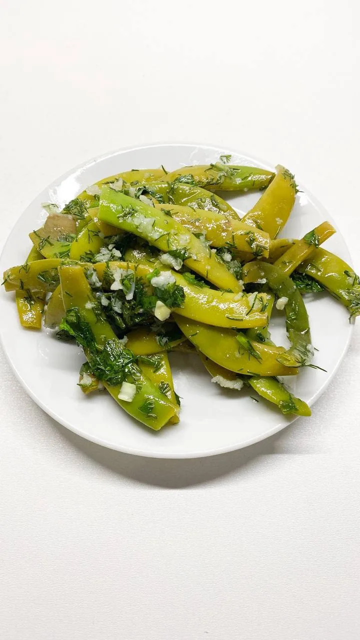 МАРИНОВАННАЯ ЗЕЛЁНАЯ ФАСОЛЬ