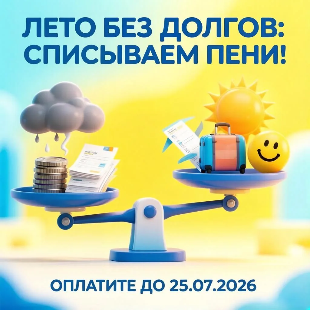 ☀️ Лето без долгов: списываем пени!