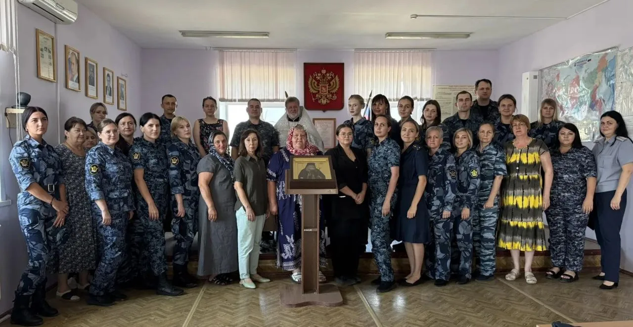 ✔️ В ИК-29 проведён молебен в честь преподобного Пимена Угрешского
