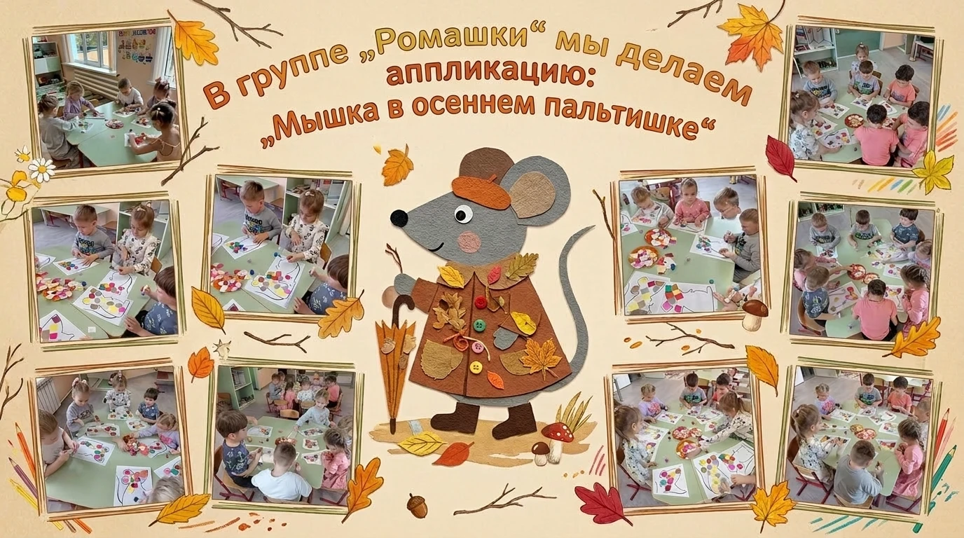 🍁 В группе «Ромашки» — осеннее творчество! 🍁
