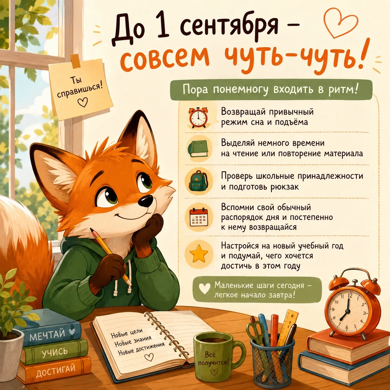 До 1 сентября — совсем чуть-чуть!