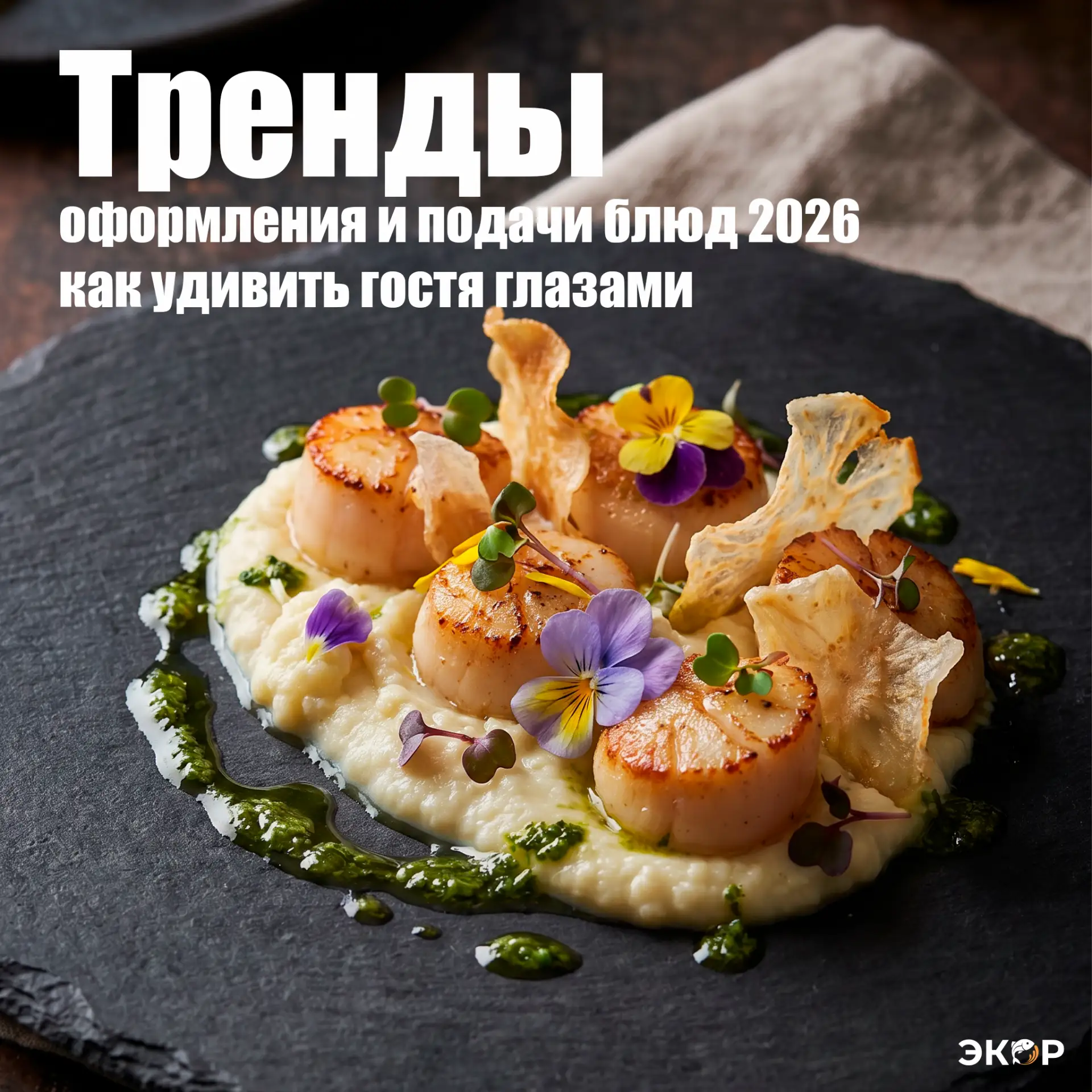 Тренды оформления и подачи блюд 2026: как удивить гостя глазами ✨