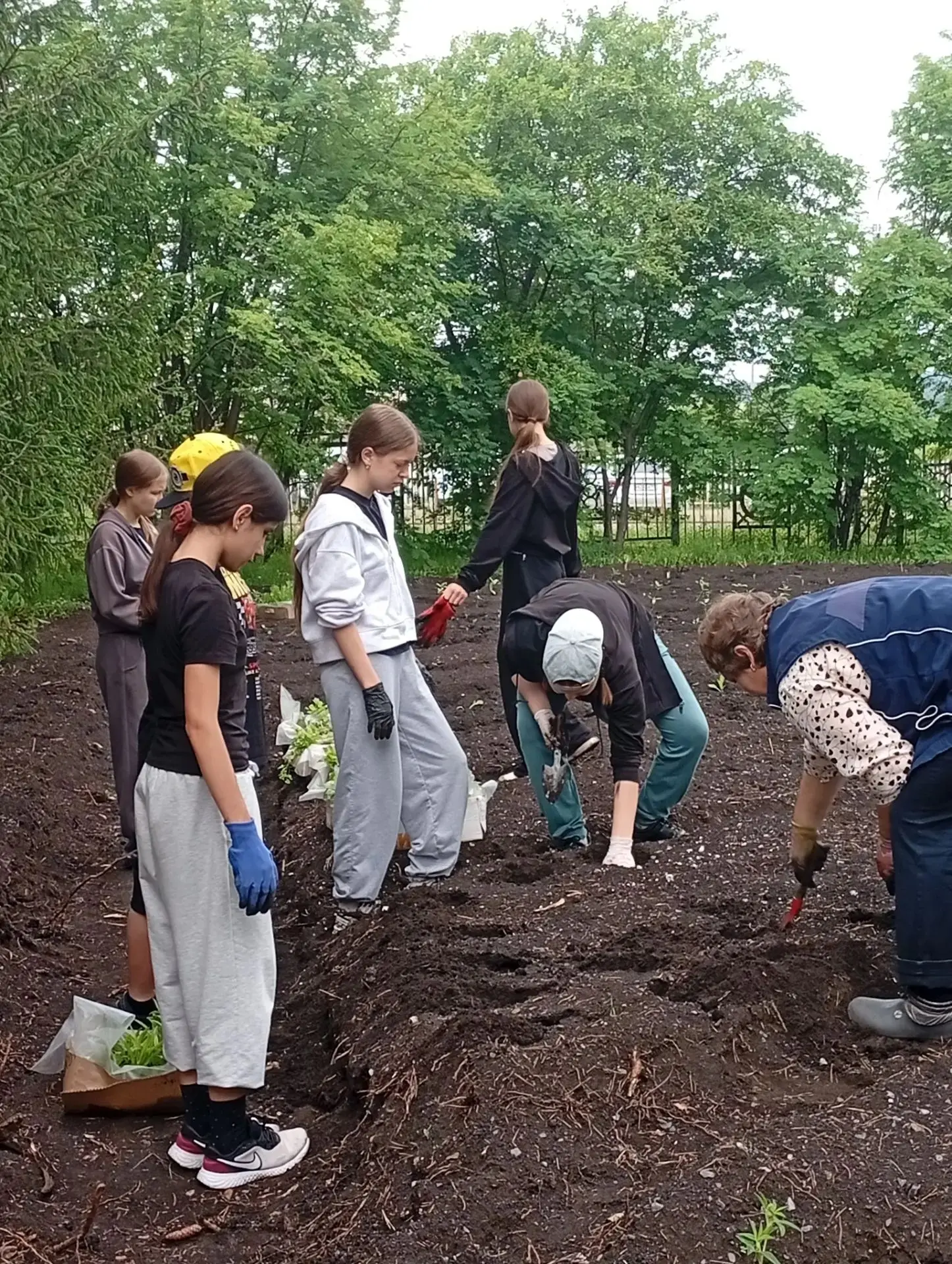 ☘️🍀🌱Работа на учебно-опытном участке — это важная часть образовательного процесса, которая позволя