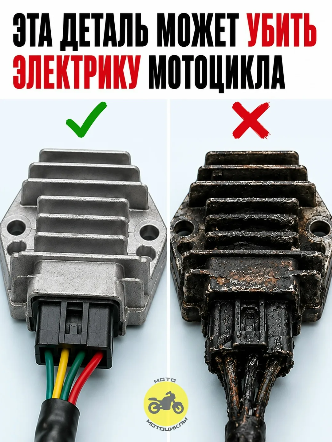 Эта небольшая деталь может устроить серьёзные проблемы с электрикой мотоцикла.