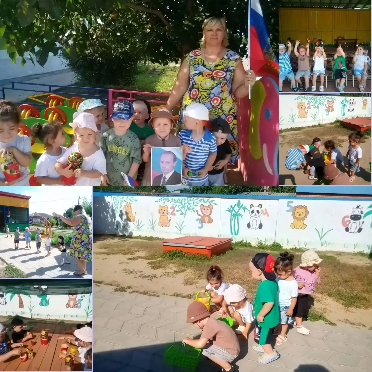 🇷🇺Белый, синий, красный: День Государственного флага в ясельной группе!🇷🇺