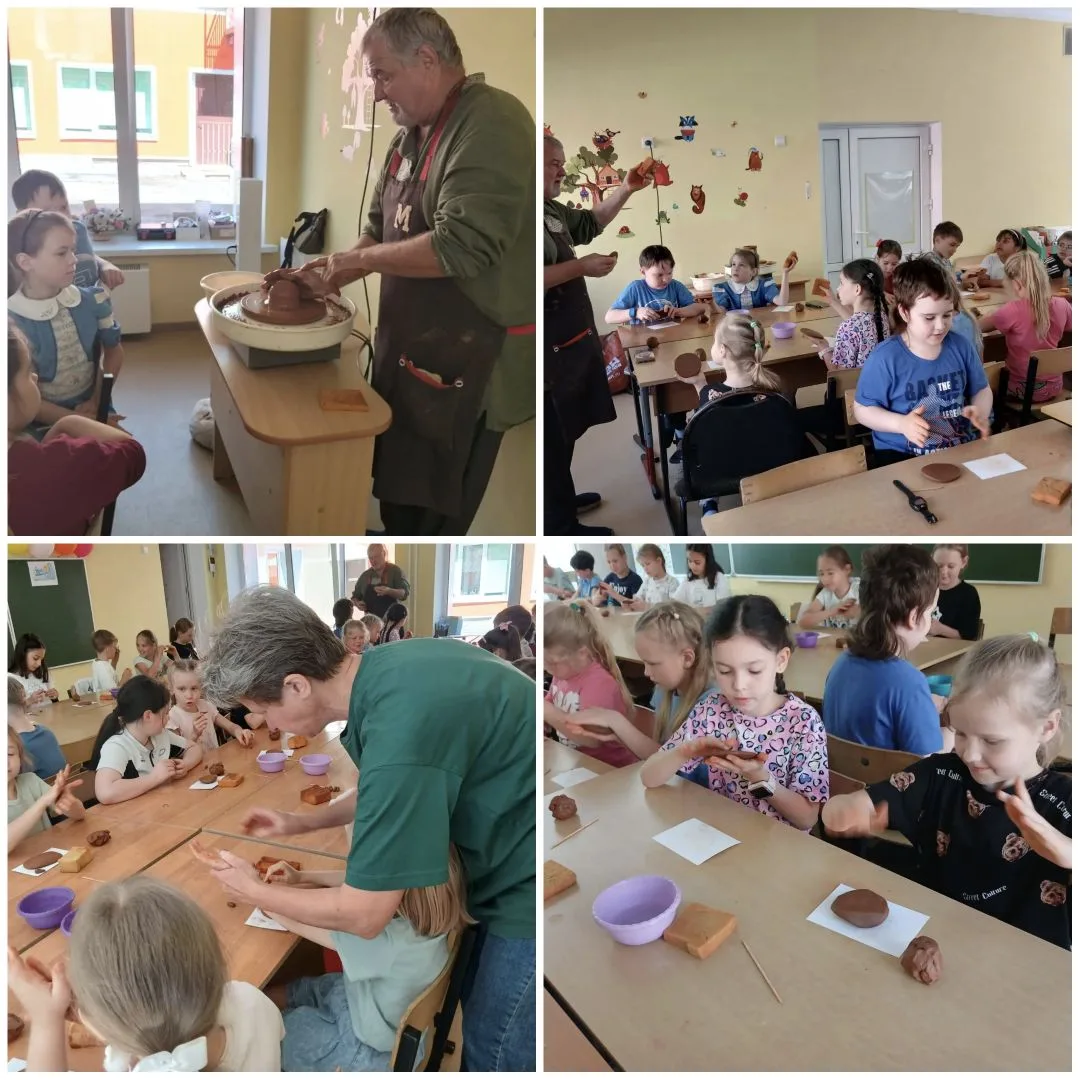 Время творчества! 🪄Сегодня  в наш летний лагерь приехали мастера своего дела - гончары: Игорь Григо