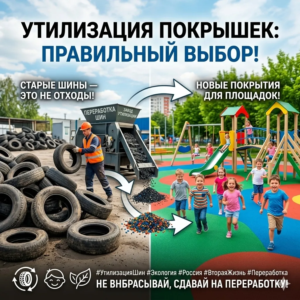 🚗 Старые шины — не мусор, а ресурс! 🌱 Принимаем покрышки на утилизацию!

Вы знали, что старые авто