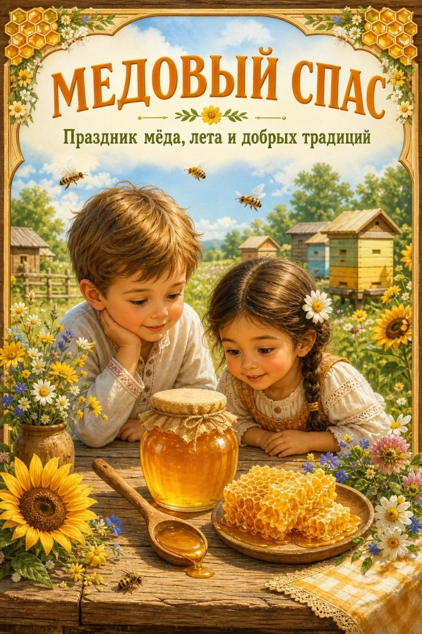 🍯 А вы уже рассказали детям, почему 14 августа называют Медовым Спасом?