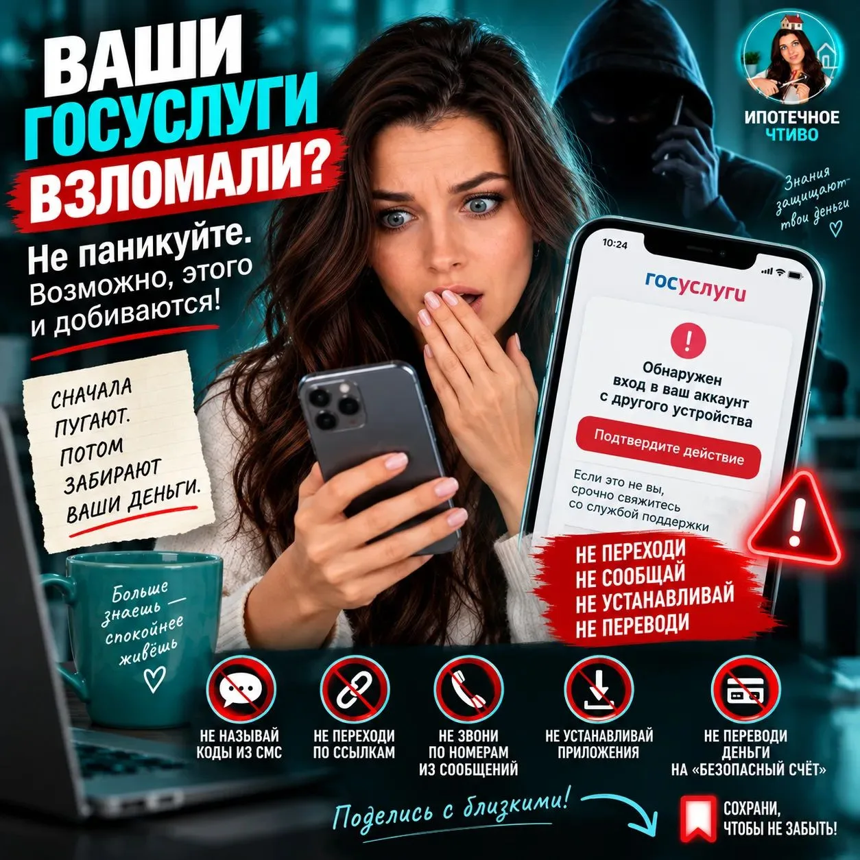 «Ваши Госуслуги взломали».