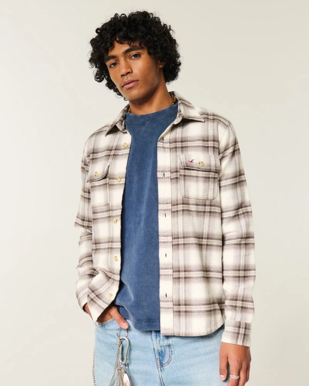Мужская рубашка HOLLISTER