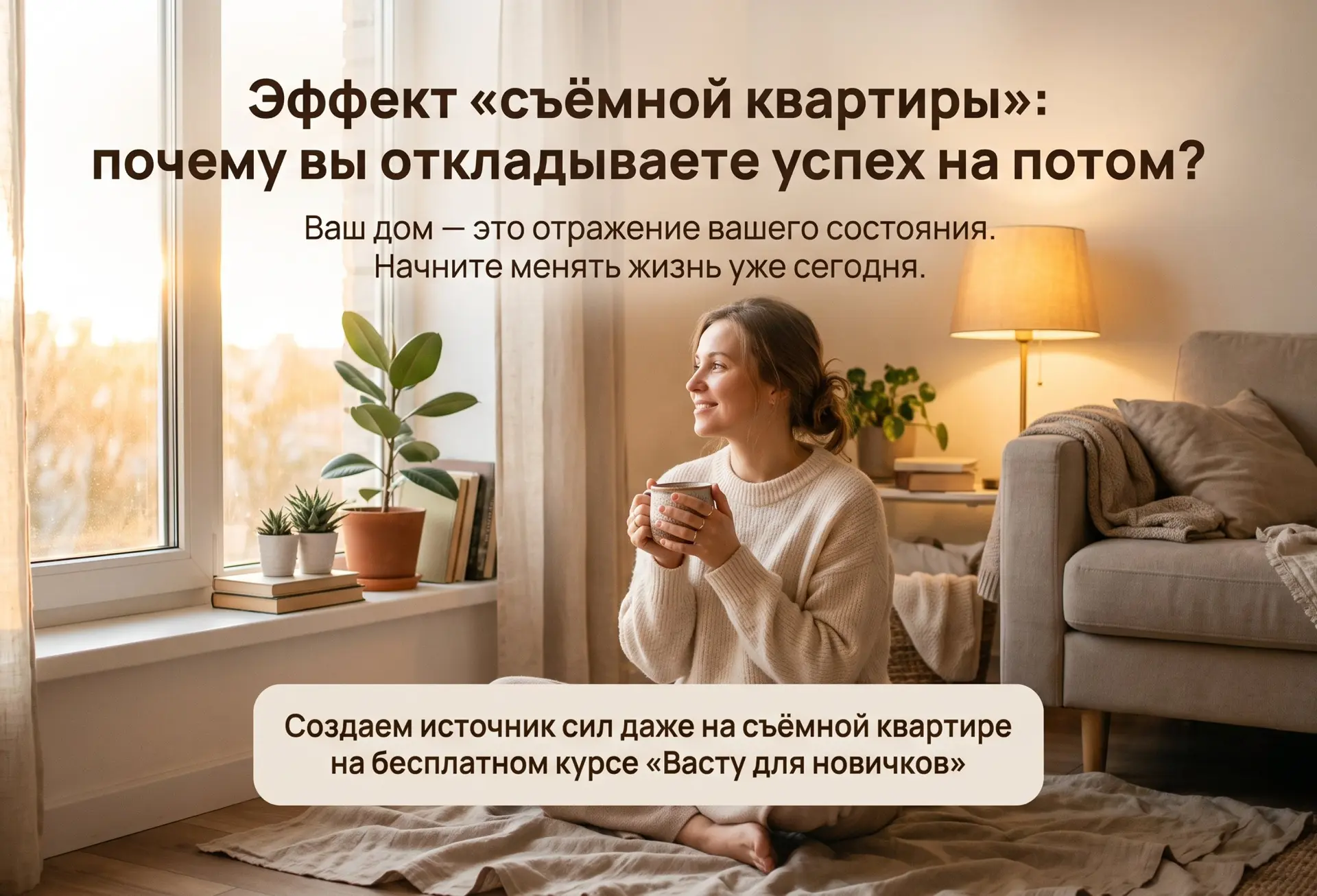 Эффект «съемной квартиры»: почему мы откладываем успех на потом? 🏠