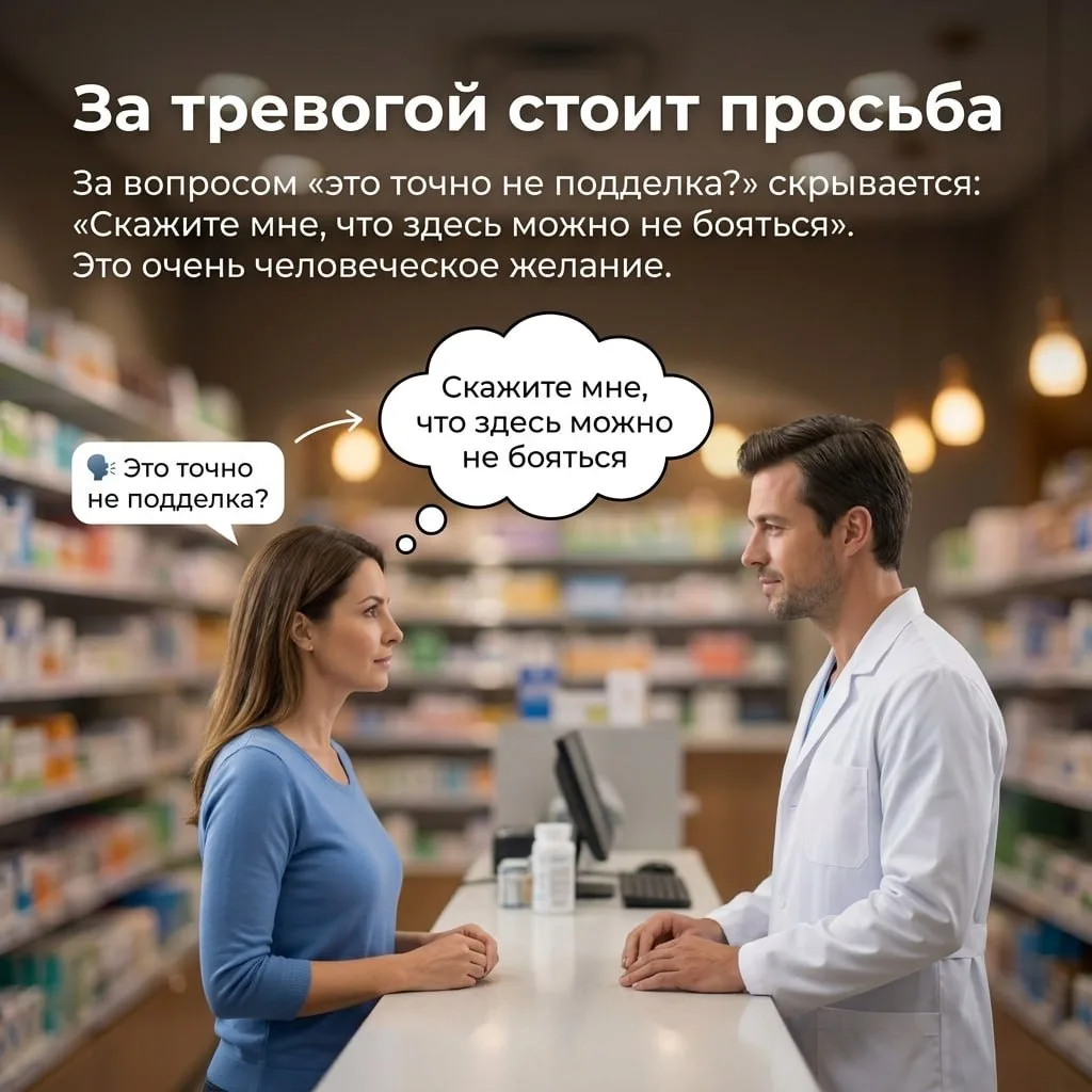 «Это точно не подделка?» 🧐

Покупатели все чаще задают фармацевтам и провизорам очень интересные во