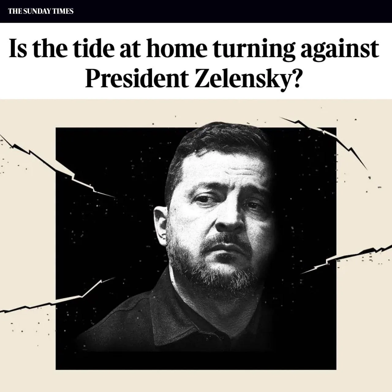 Этот год может стать «самым тяжёлым» для Зеленского, пишет The Sunday Times.