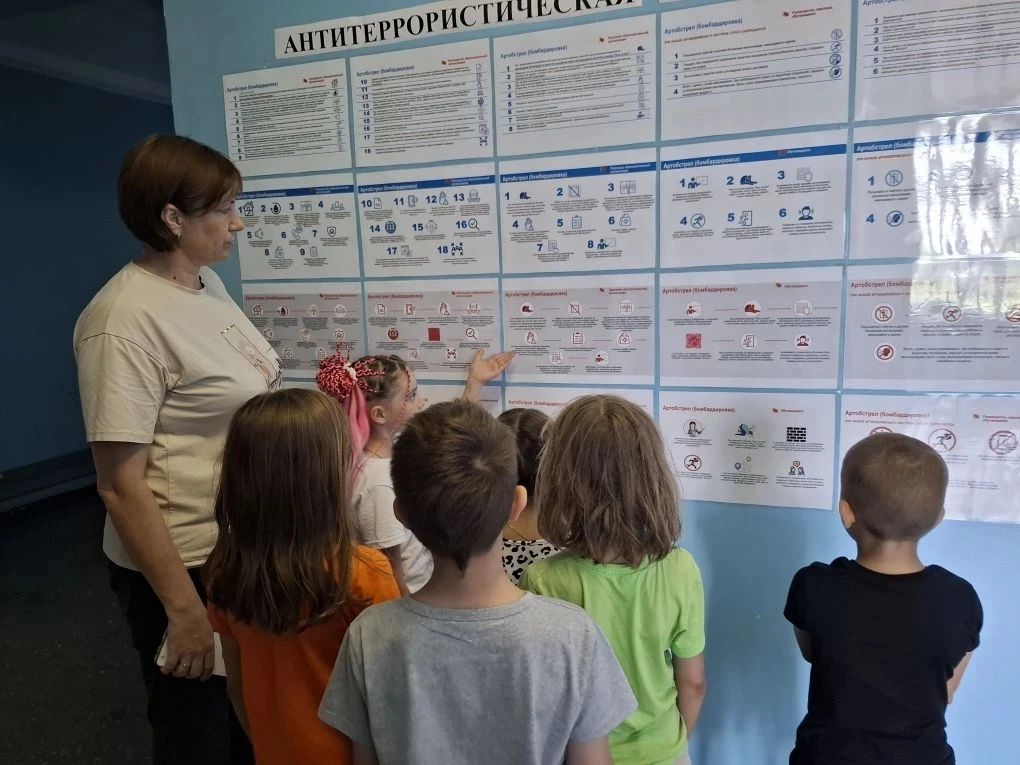 В рамках Единого дня безопасности обучающиеся начальной школы повторили алгоритм действ...
