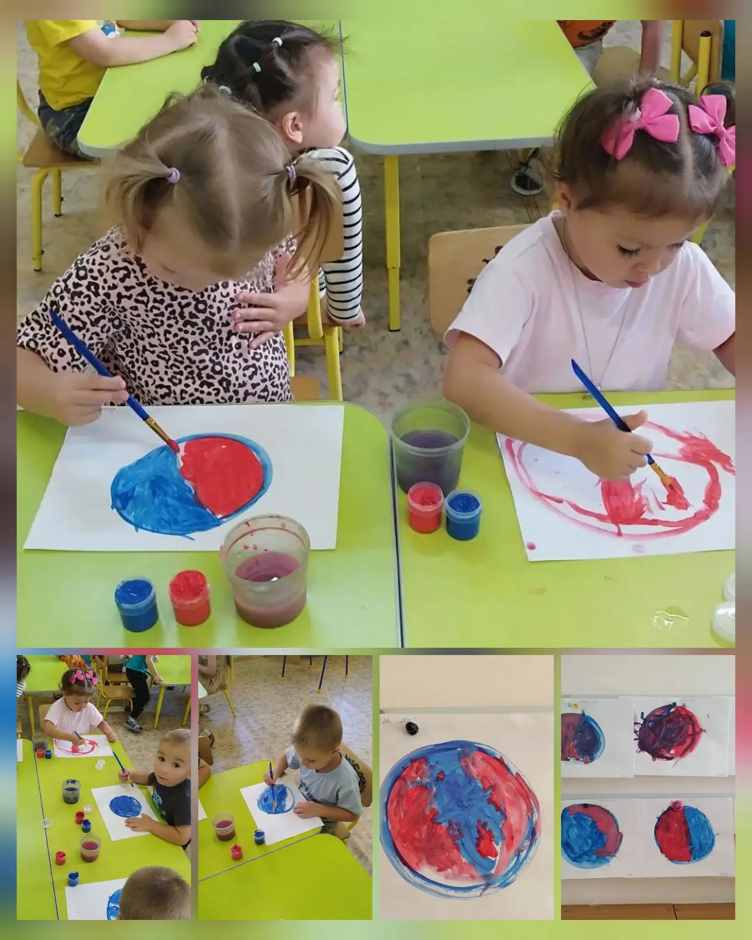 Круглое настроение во второй младшей группе! 🎨Наши малыши продолжают учиться держать к...