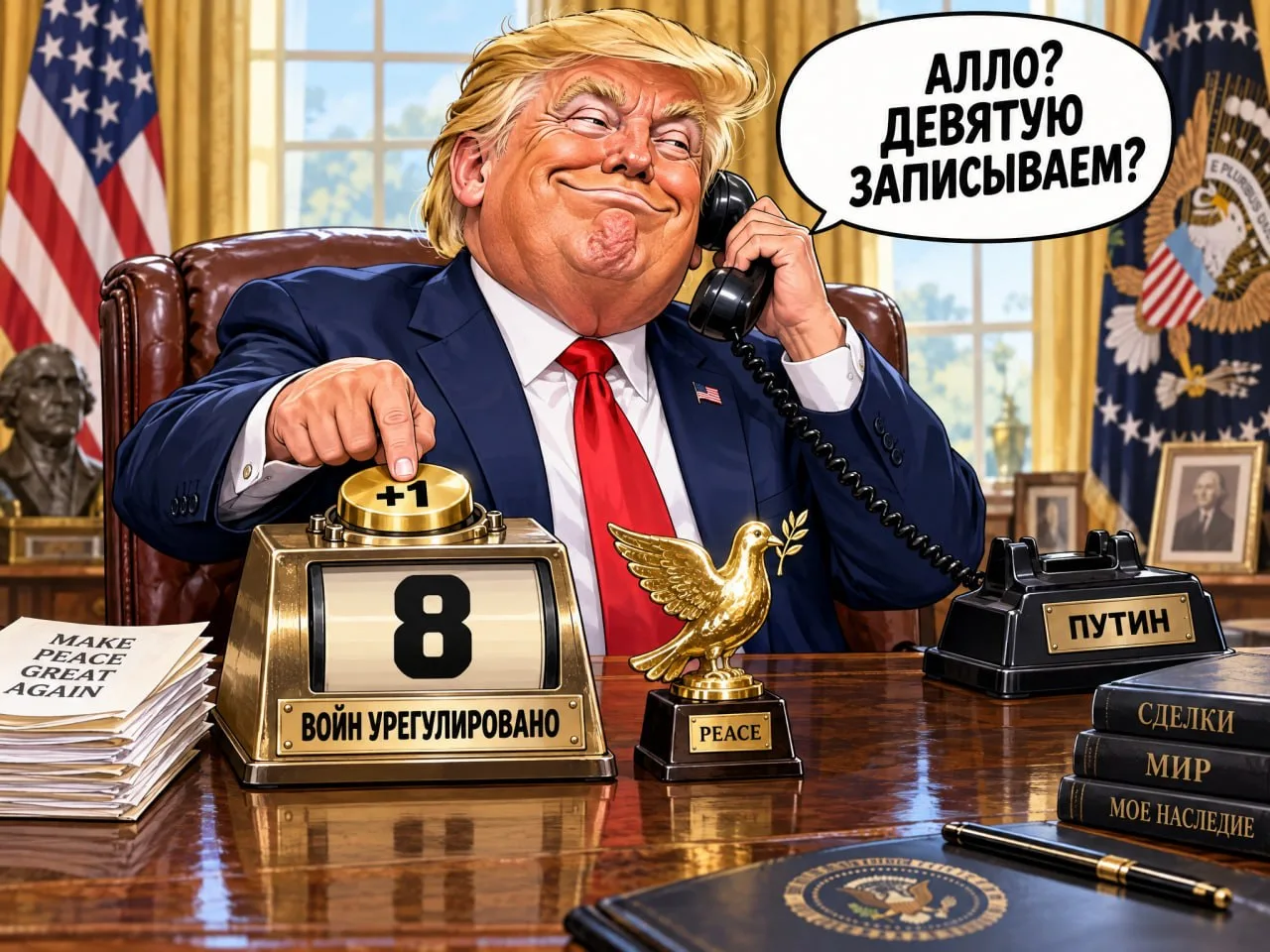 Трамп заявил, что у него сегодня запланирован телефонный разговор с Путиным.