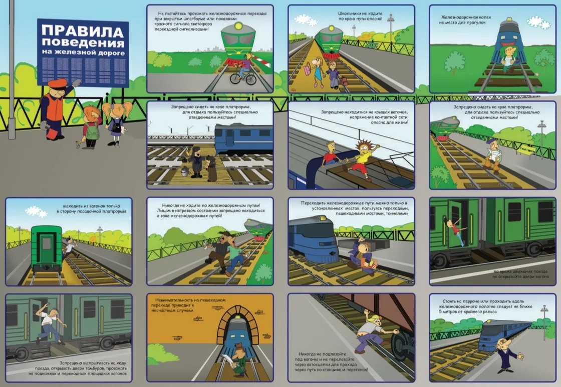 🚆 Железная дорога – не место для игр: правила безопасности для малышей