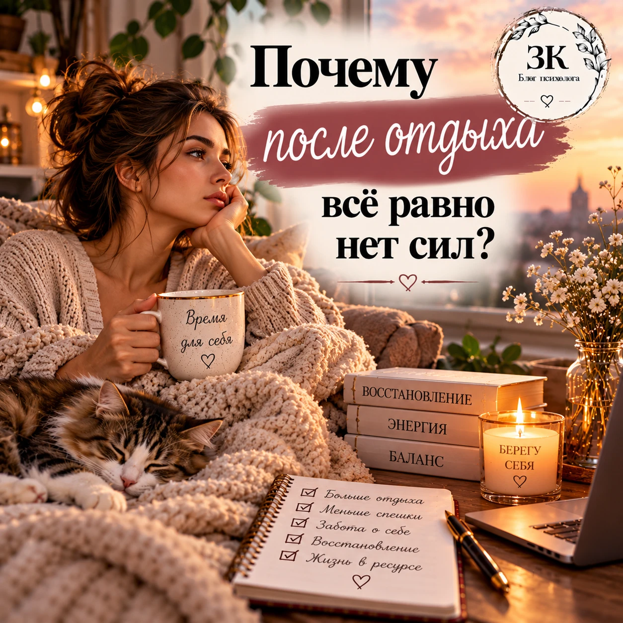 🔥 Почему после отдыха иногда всё равно нет сил?
