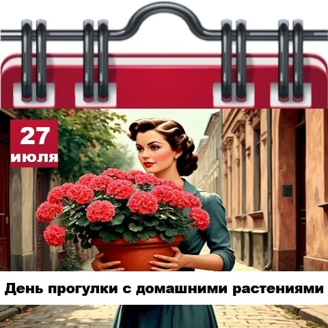 🗓 Сегодня 27 июля 2026 года, понедельник – отмечается 8 праздников. 

✅ День рождения гамбургера.  