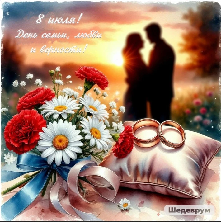 💐 Сегодня, 8 июля, мы отмечаем День семьи, любви и верности. Праздник, который напоминает нам о сам