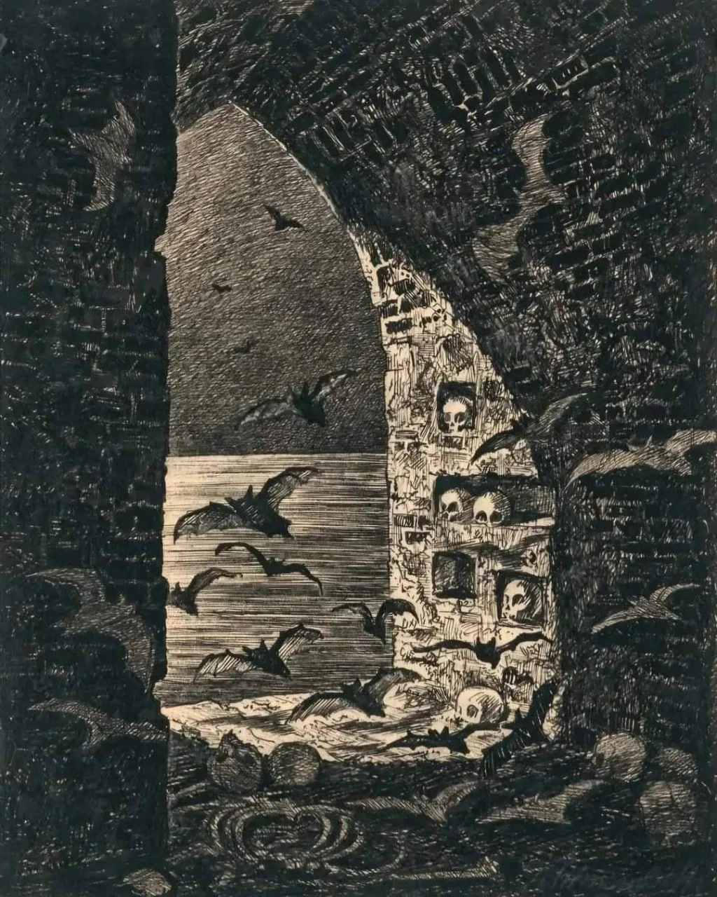 «Вид из гробницы Дракулы», 1922.

— Фриц Швимбек
(1889–1972)

Бестиа́рий