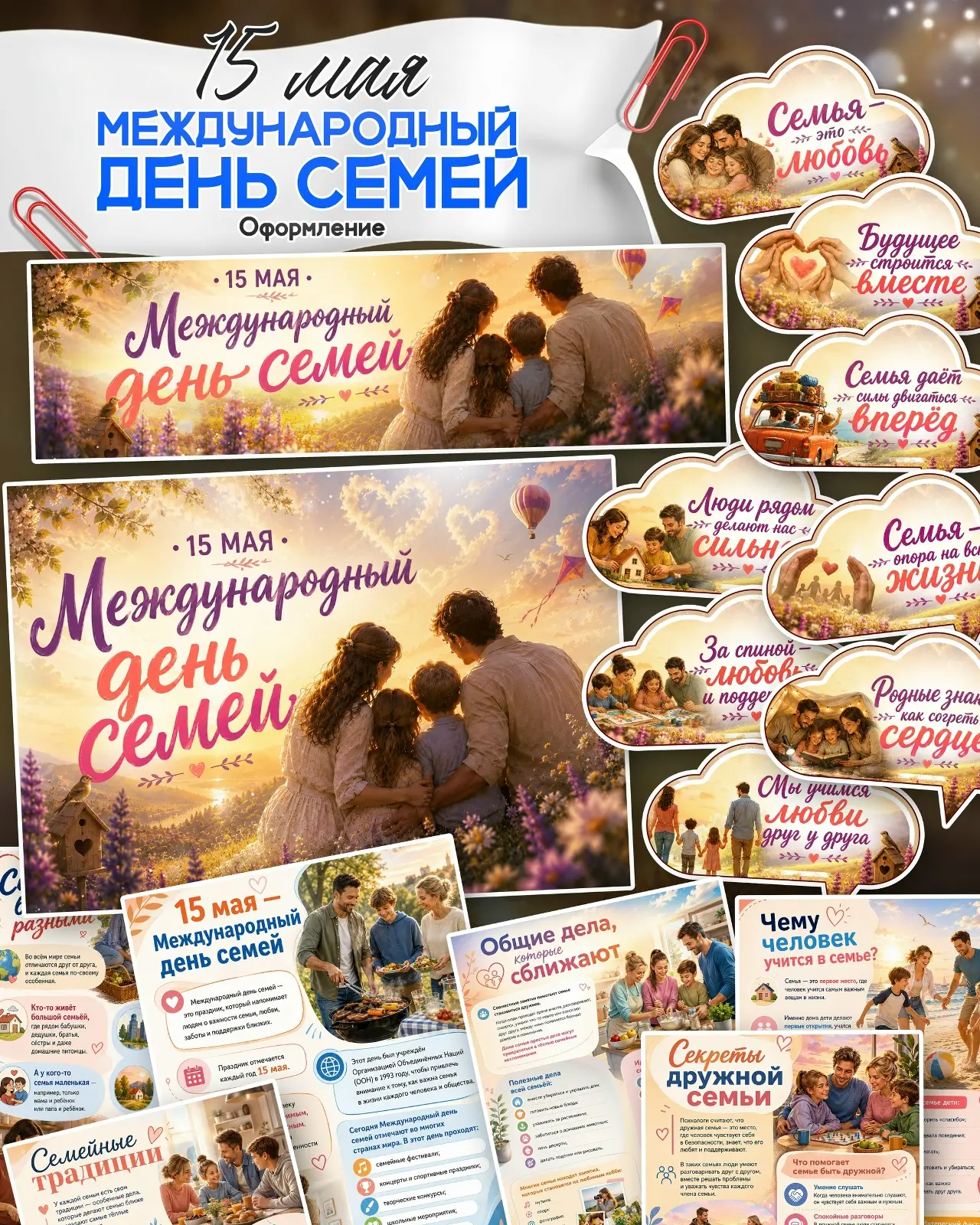 Готовая подборка материалов к 15 мая — Международный день семей