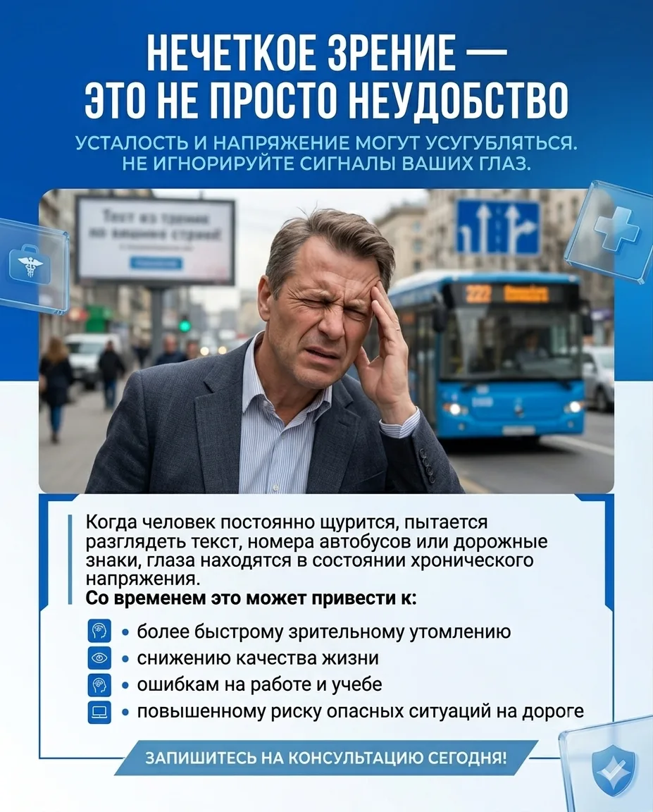 Начали замечать что хуже видите, но очки не носите?

Рассказываем в карточке, почему не стоит отклад