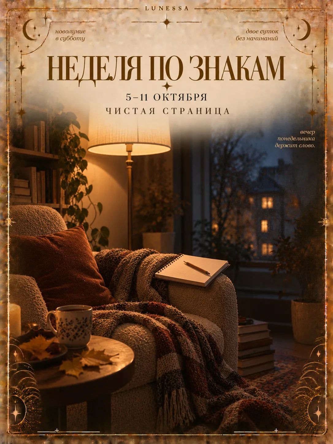 Неделя по знакам ✦ 5–11 октября