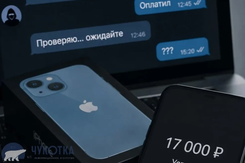 ❗ Анадырский подросток перевёл мошенникам 17 тысяч за несуществующий смартфон, сообщает...