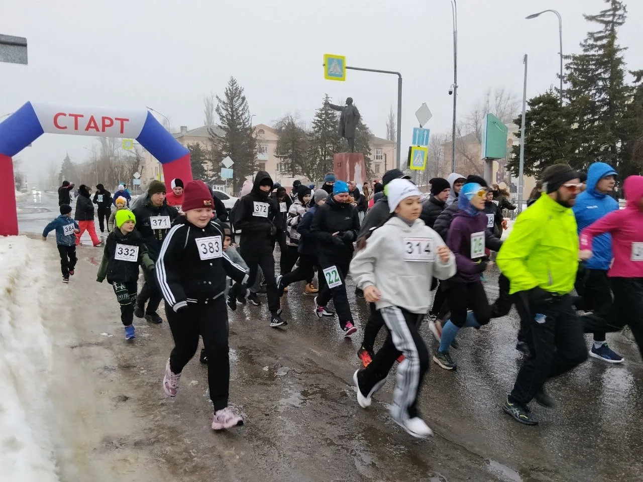 В нашем городе состоялся традиционный легкоатлетический пробег, посвященный освобождению от немецко-