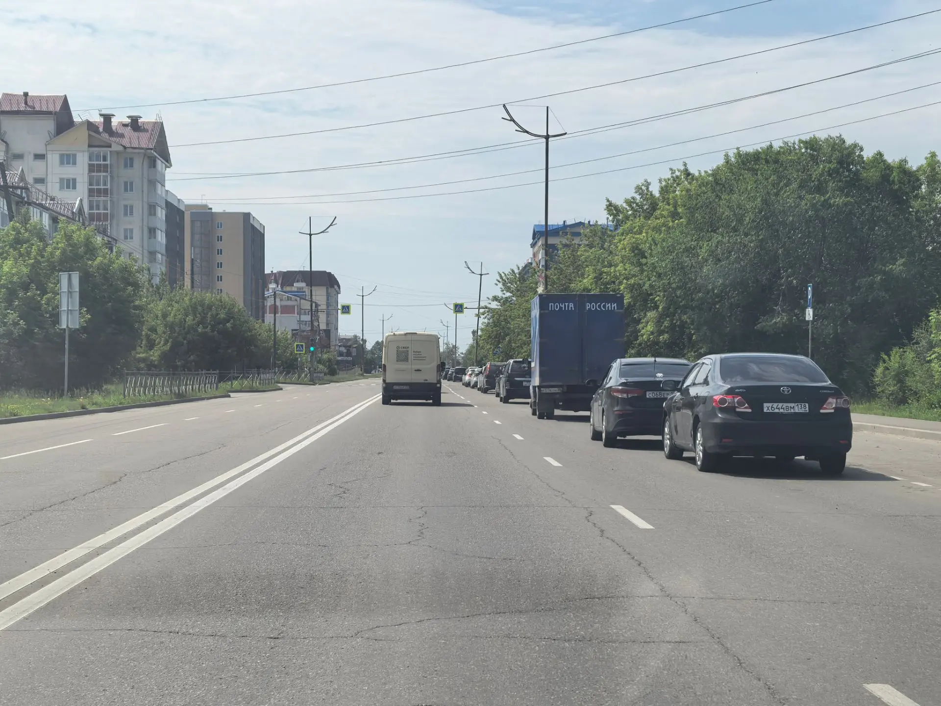 На 12 дня очередь на Подсолнух от Набережной.