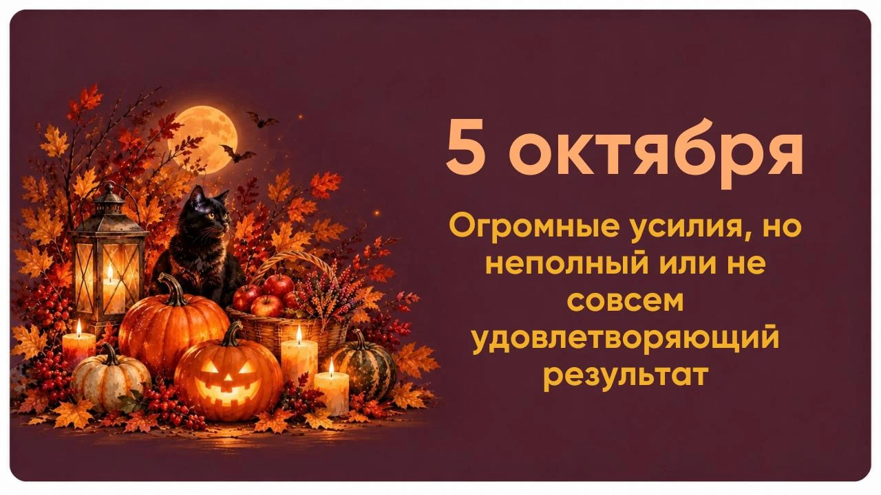 СОВЕТ ДНЯ ➡️ 5 ОКТЯБРЯ