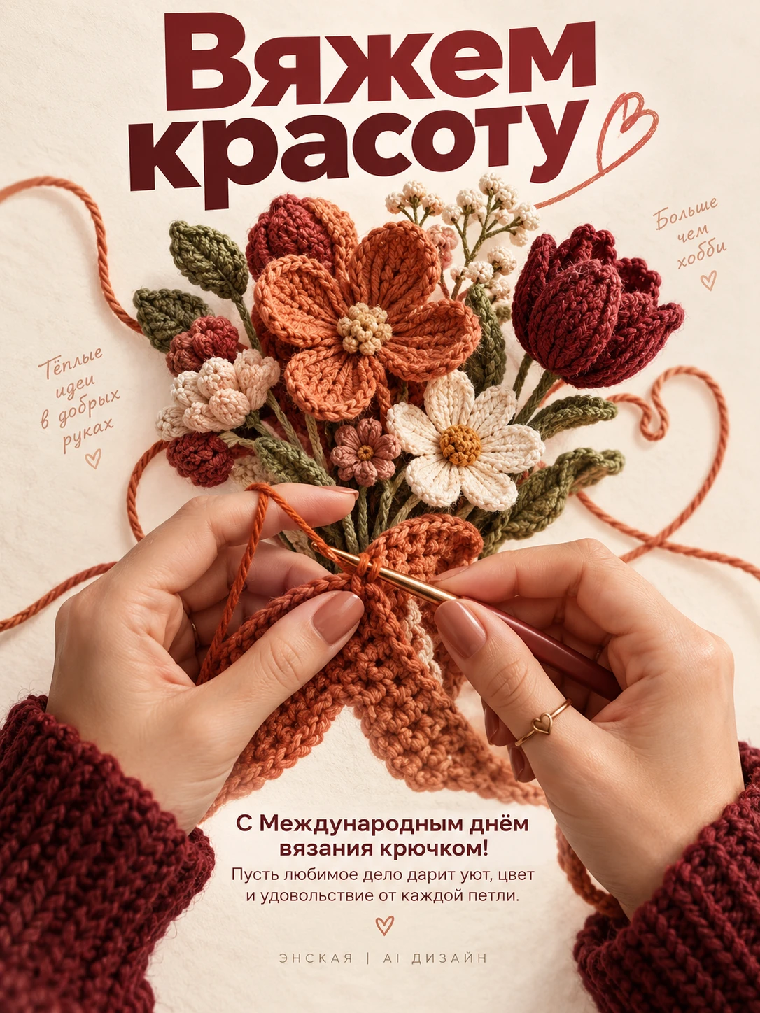 Сегодня международный день вязания крючком
