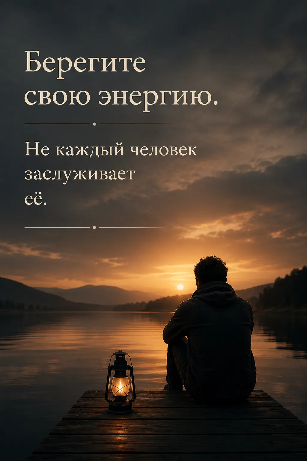 Берегите свою энергию. Не каждый человек заслуживает её.

❤ Психология отношений