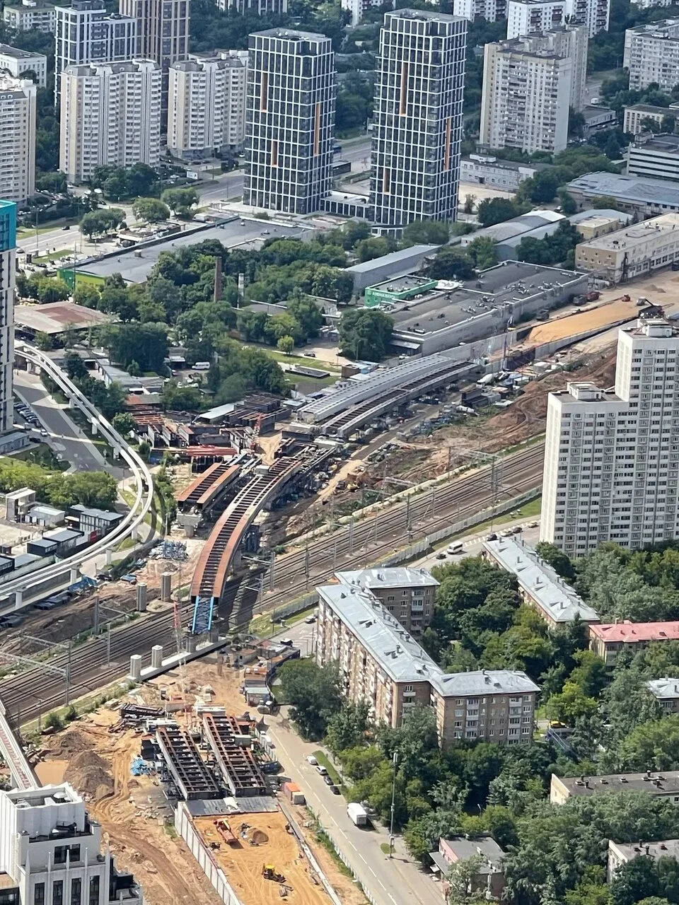 🏗Масштабное фото стройки эстакады от Королёва до Валаамской и ВСМ.