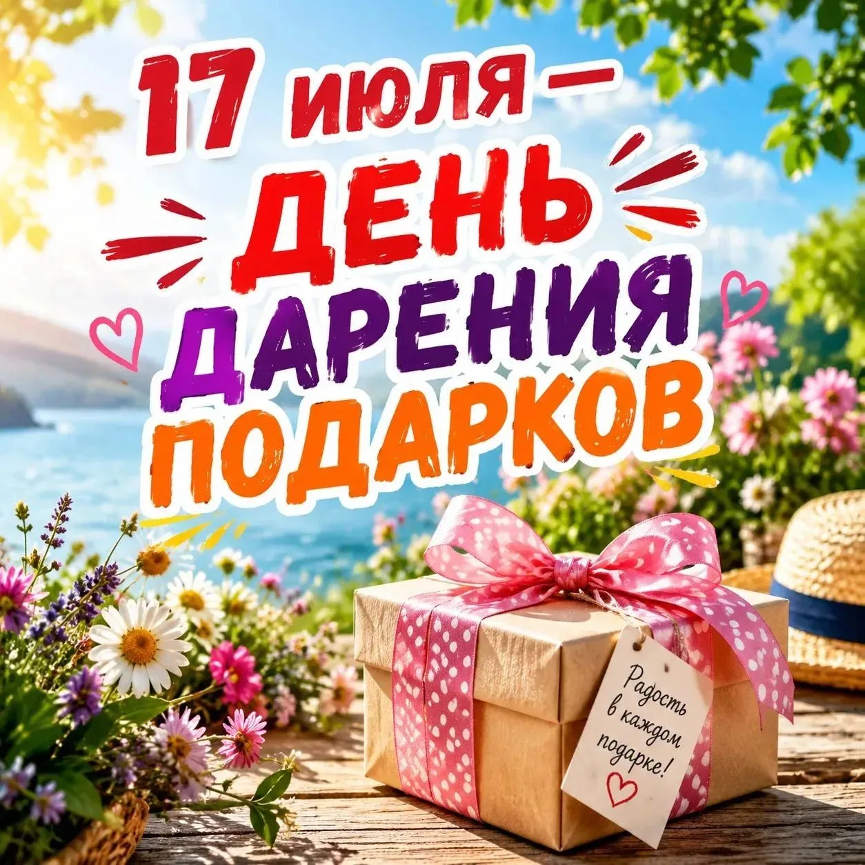 🎁 17 июля — День дарения подарков!

Сегодня необычный и очень добрый праздник — День дарения подарк