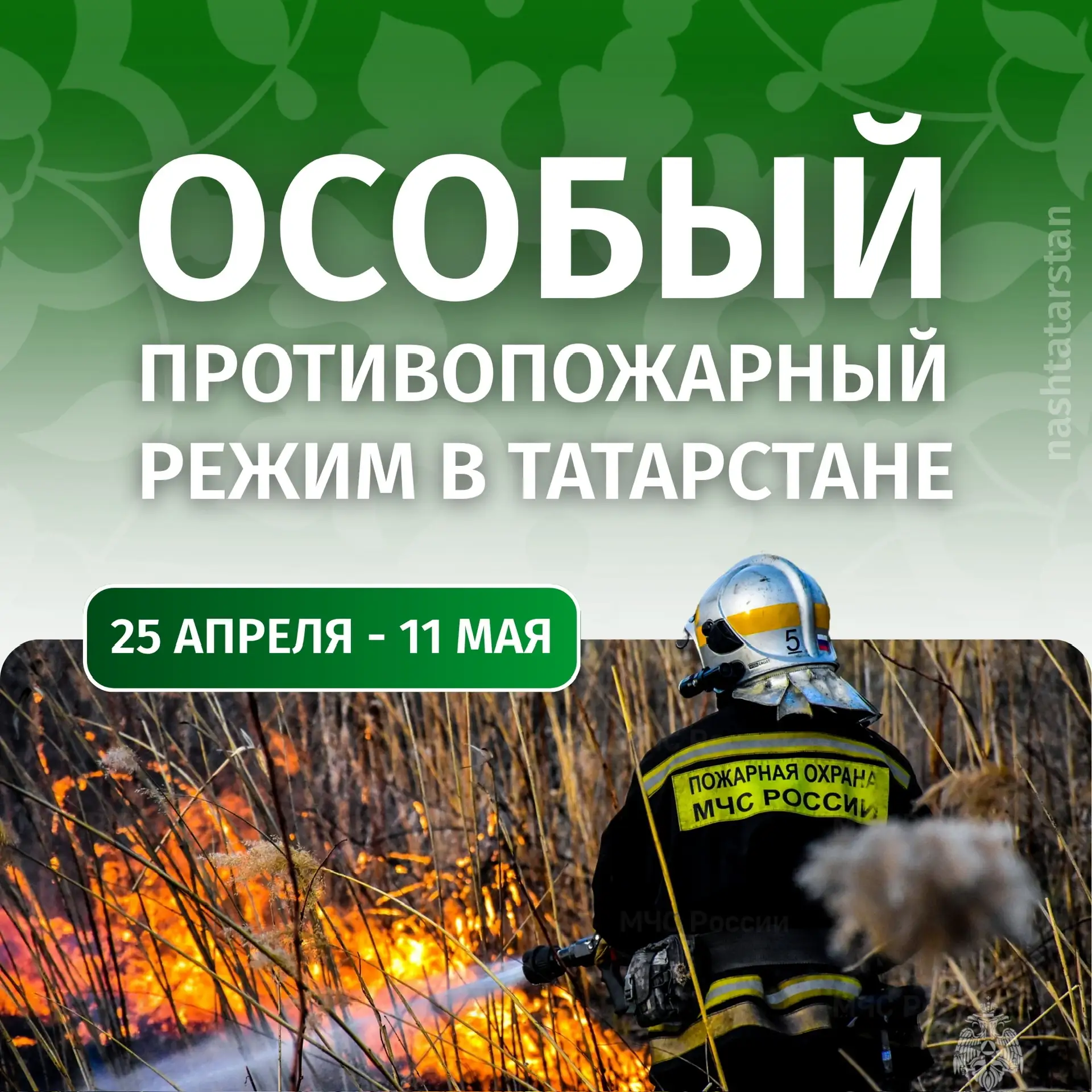 📛 В Татарстане введен особый противопожарный режим