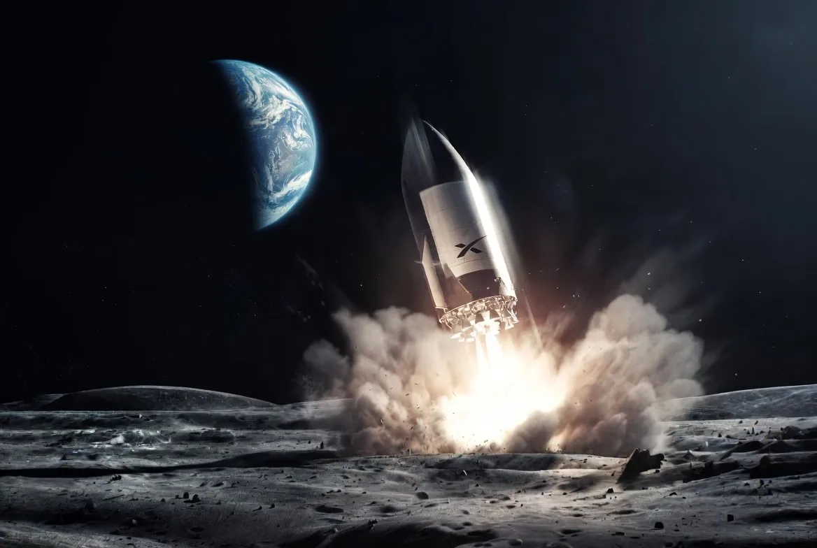 Ступень Falcon 9 врежется в Луну 5 августа и оставит 17-метровый кратер