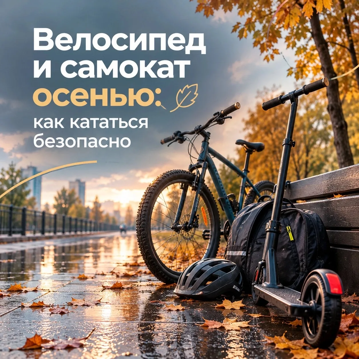 🍂 Дождь не обязательно означает, что прогулку нужно отменять. Но после него привычная ...