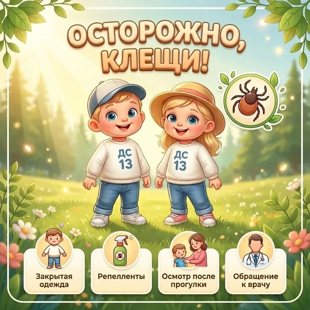 ❗Осторожно, клещи!🕷️