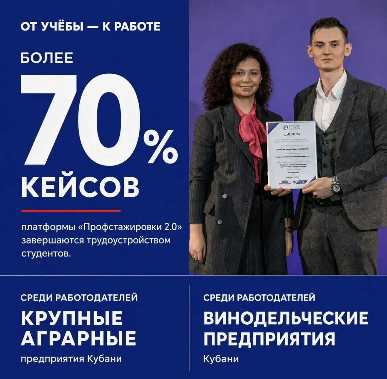 🌾 На Кубани выстраивают систему подготовки кадров — от учёбы до первого рабочего места