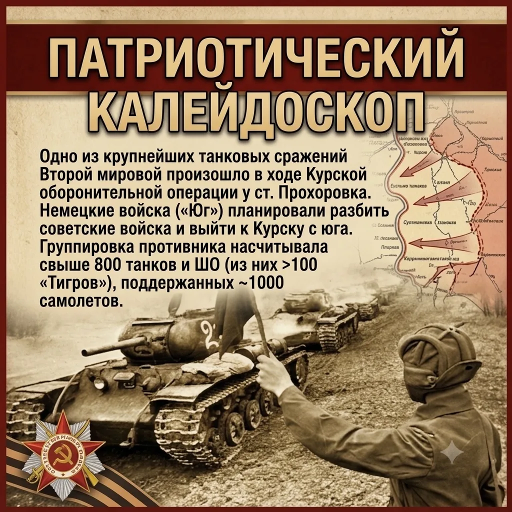 🌟 ПАТРИОТИЧЕСКИЙ КАЛЕЙДОСКОП: СРАЖЕНИЕ ПОД ПРОХОРОВКОЙ