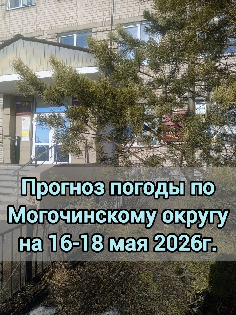 ⛅️Прогноз погоды по Могочинскому округу на 16– 18 мая   📆16 мая 🌙ночью без существенных осадков, ☀️д