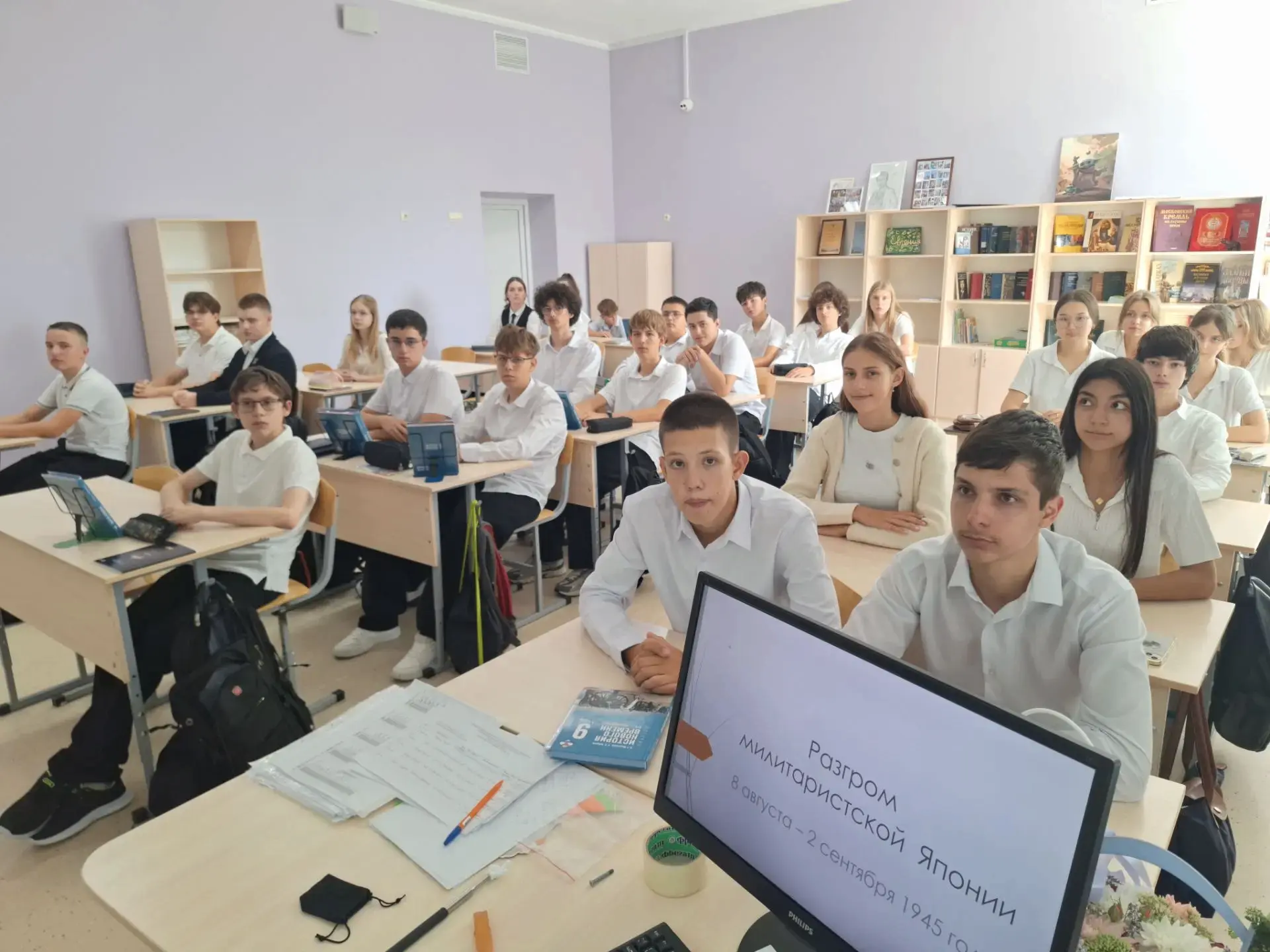 Память о великом подвиге: в школе №45 прошли мероприятия ко Дню окончания Второй мирово...