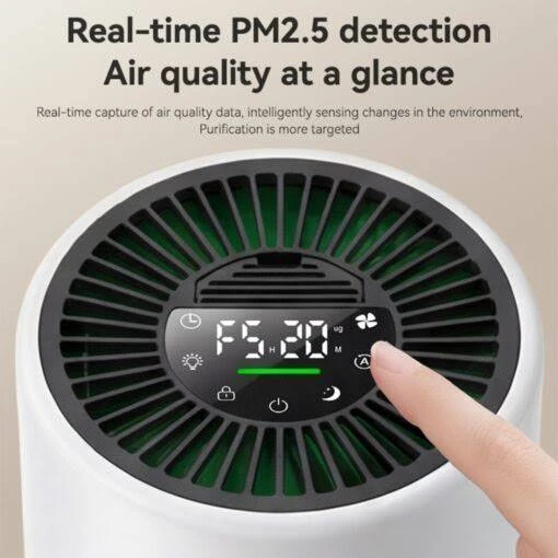 Очиститель воздуха Yesido EC39 Air Purifier, до 20 метров, 3 скорости, Датчик PM2.5, Не...