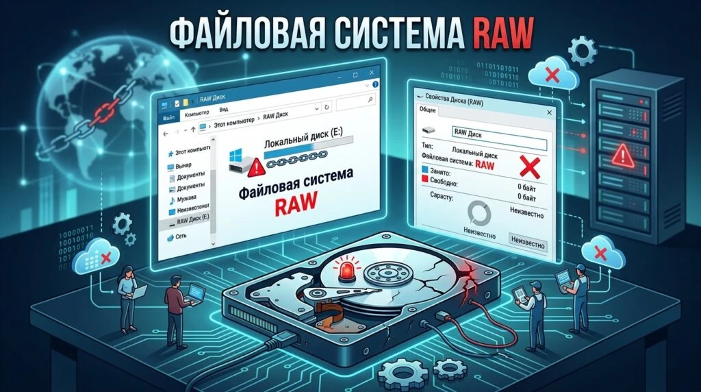 🤖 Файловая система RAW: как восстановить диск и данные