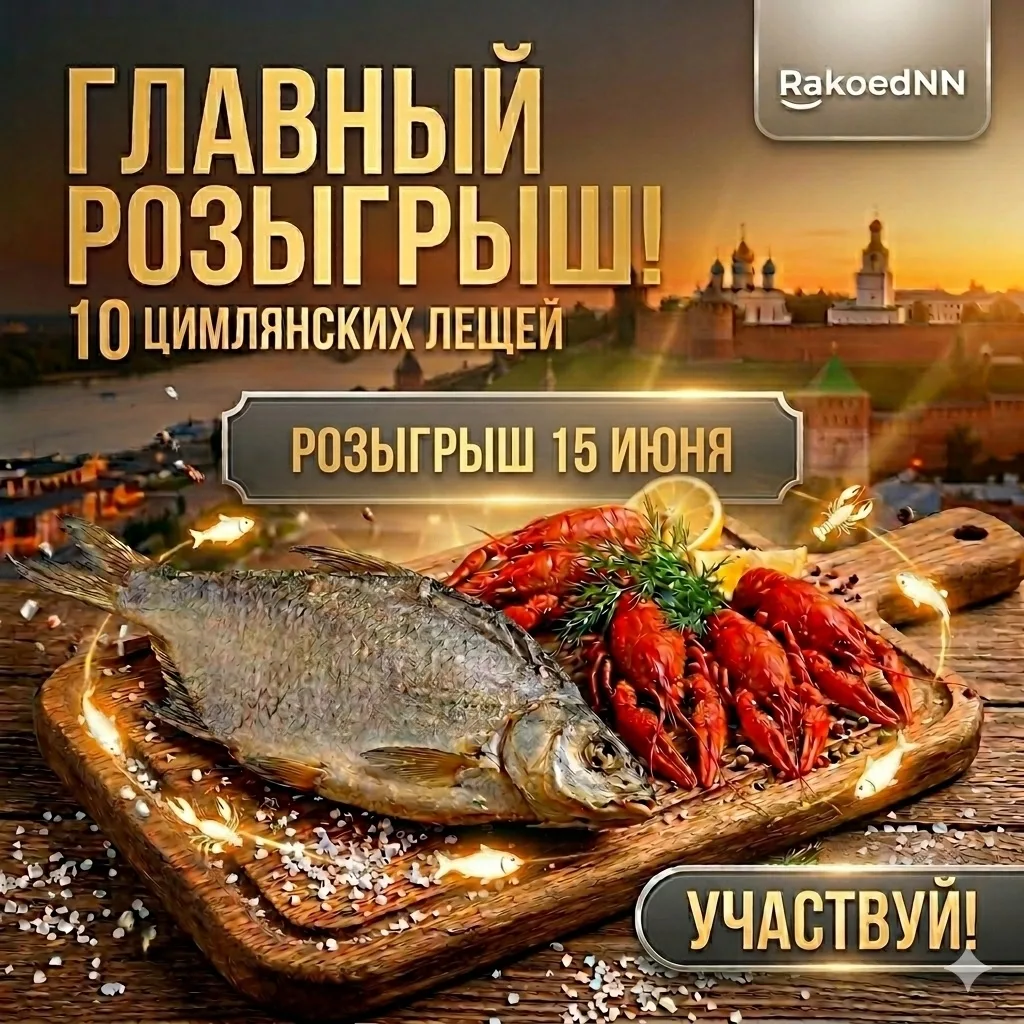 ​🐟 УЖЕ СЕГОДНЯ! Розыгрыш 10 цимлянских лещей!

​Вы готовы? Час икс настал! Именно сегодня после 22.